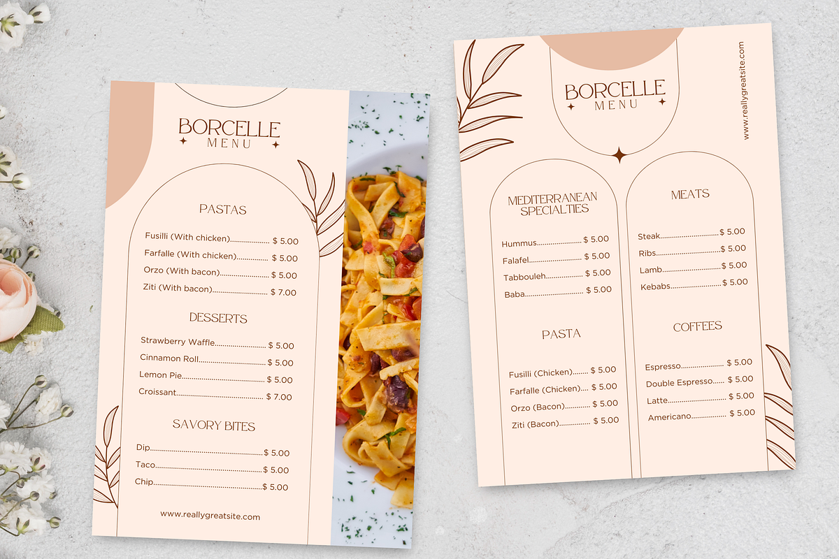 4 Elegant Menu Restaurant Templates, a Templates & Theme by TemplateCastleStore (Photo 4 of 10)