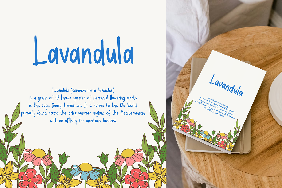 Cozy Hanline - handwritten font, a Handwritten Font by Badsign Type (Photo 8 of 8)