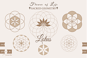Flower of Life set Sacred Geometry, an Object Graphic by GraphicRedStudio (Thumbnail 3 of 3)