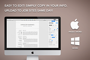 Modern Resume CV Template Word Pages, a Resume Template by The Creative Resume (Thumbnail 8 of 8)