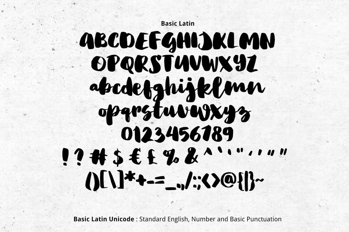 Big Fat Brush Font preview 2