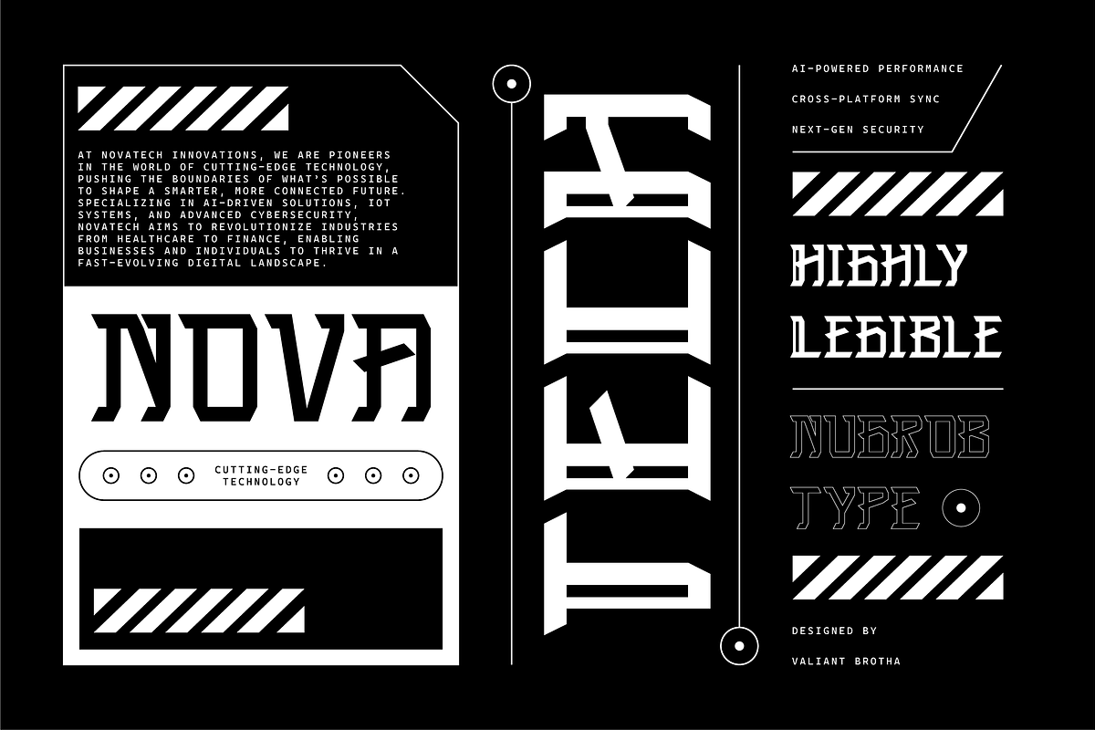 VB LejitVybz - Futuristic Font, a Sans Serif Font by VALIANTBROTHA (Photo 5 of 10)