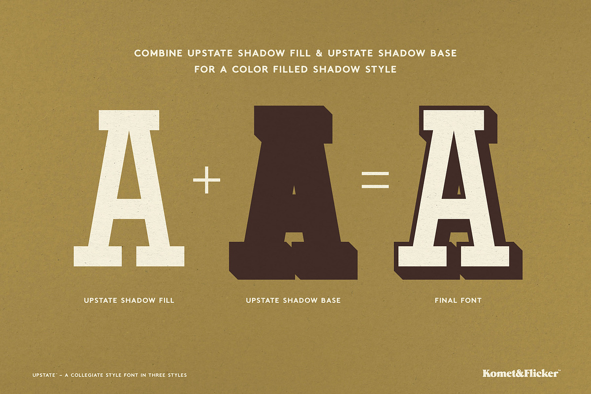 UPSTATE - A Collegiate Style Font, a Slab Serif Font by Komet & Flicker (Photo 14 of 15)