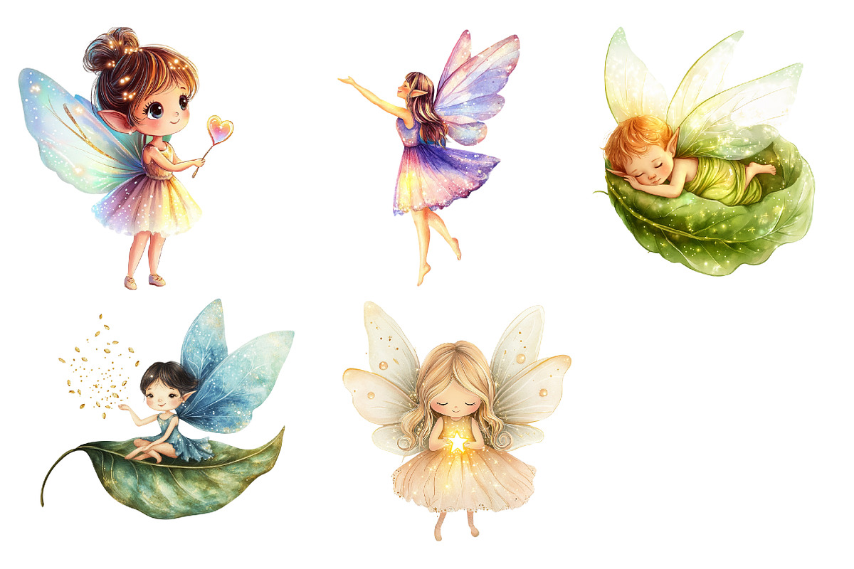 Adorable Tiny Fairy & Sparkles, an Illustration by CreationArt (Photo 5 of 5)