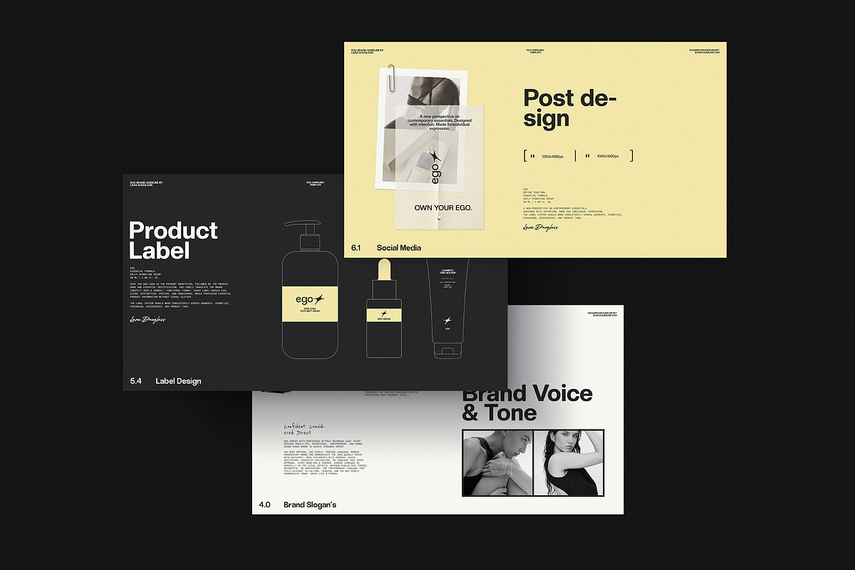 EGO Brand Guideline | CANVA, a Presentation Template by evgenystudio (Photo 5 of 11)