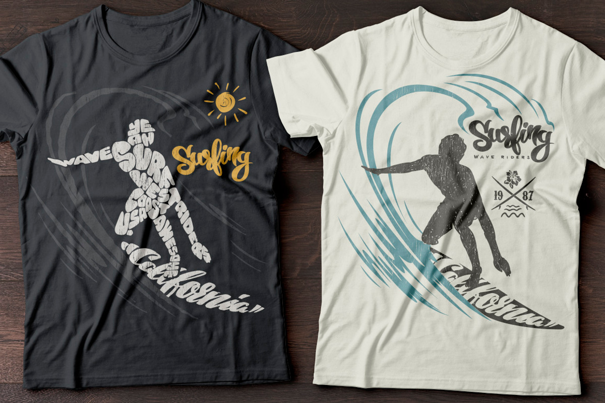 Summer tropical surf print, an Illustration by Urbanshop (Photo 3 of 4)