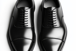 Elegant Black Leather Oxford Shoes M, a Beauty & Fashion Photo by Pixeness Studio