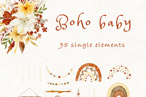 Boho Baby Nursery Clipart