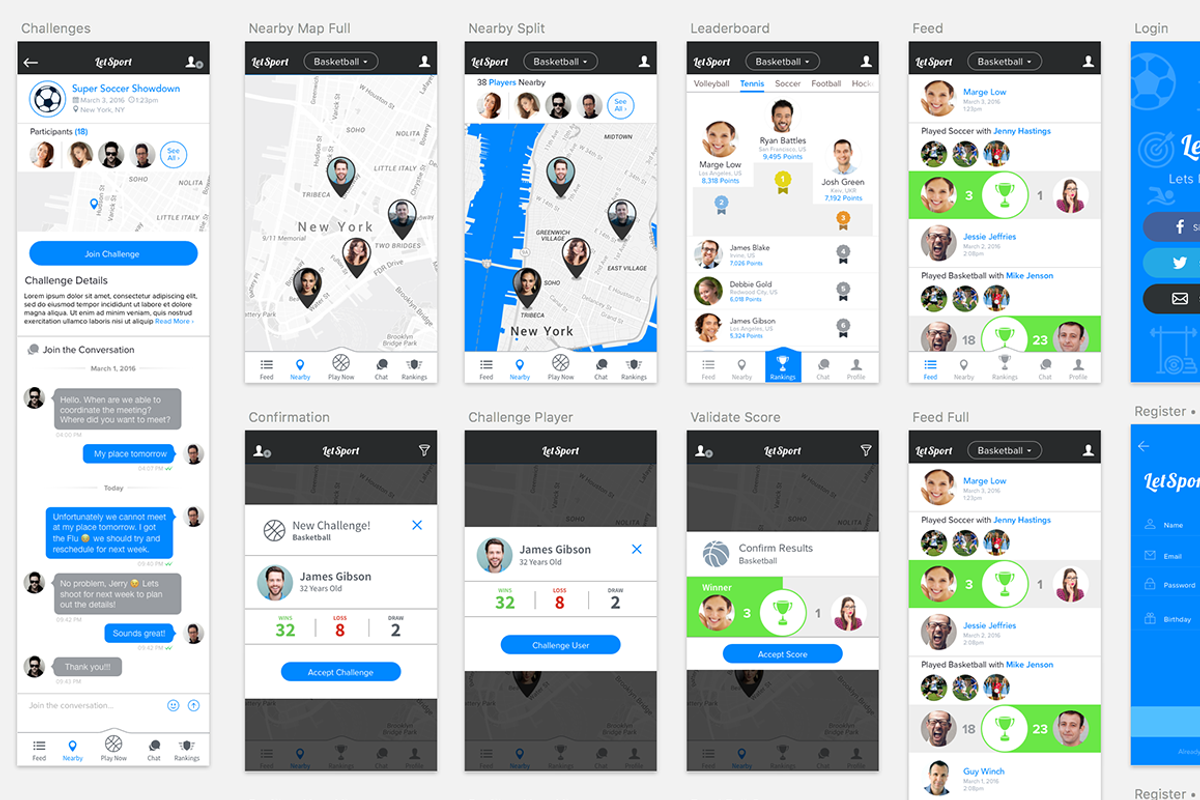 LetSport iOS Mobile App, a Product Mockup by Cosmic Motive (Photo 4 of 6)