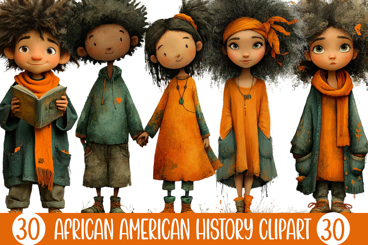 African American History Clipart, an Illustration by Designking (Photo 1 of 5)