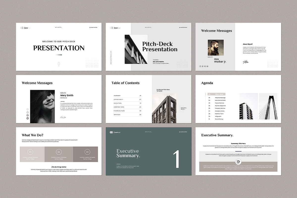 Pitch Deck PowerPoint Template, a Presentation Template by CreativeSlides (Photo 2 of 30)