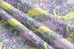 Pastel Baroque Seamless Pattern