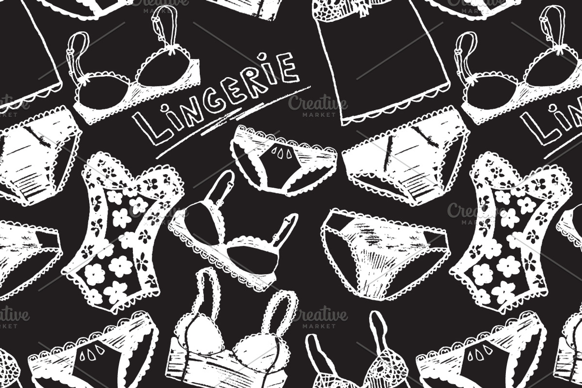 Lingerie felt-tip pen illustrations, an Object Graphic by tamara.comotomka (Photo 2 of 3)