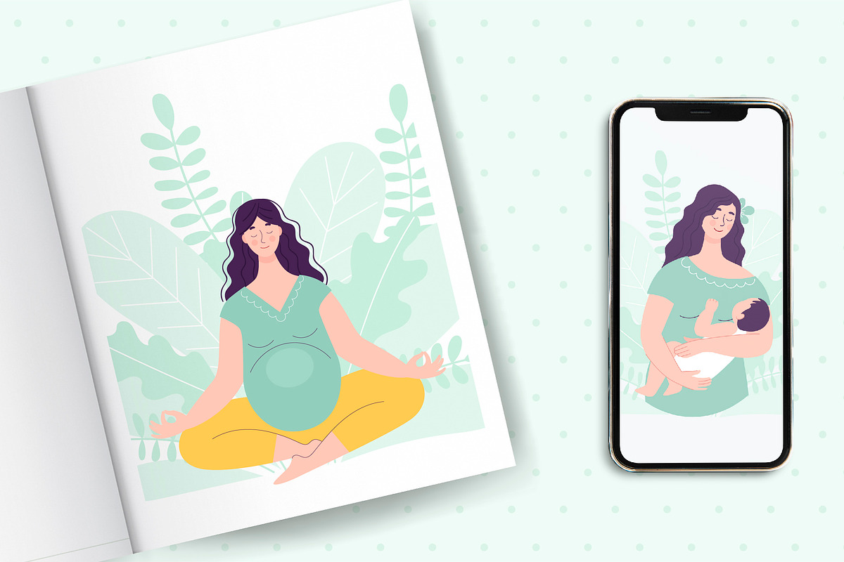 Happy pregnancy and motherhood, a Decorative Illustration by My May Art (Photo 16 of 18)