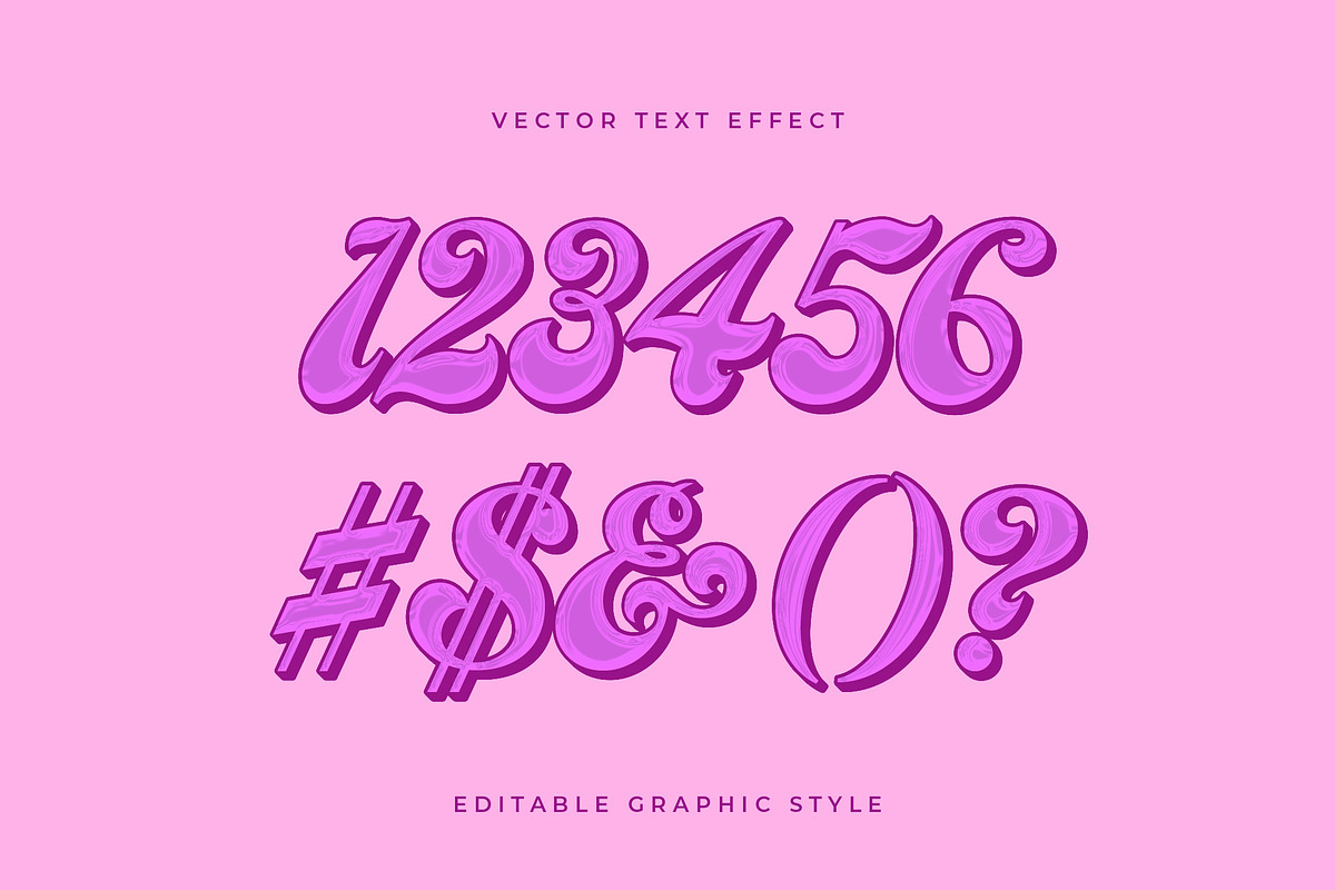 Glossy Script Swirl Text Effect preview 2