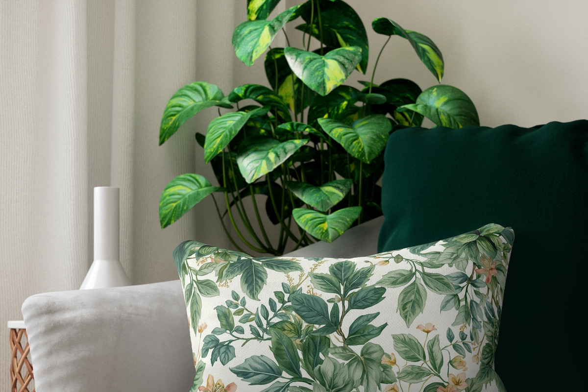 Green Botanical Seamless Pattern, a Pattern Graphic by elfy creative (Photo 3 of 5)