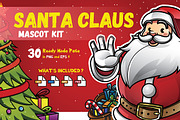Santa Claus Mascot KIT, an Illustration by Diditpranata (Thumbnail 1 of 5)