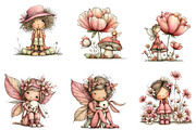Whimsical Easter fairy Clipart, an Illustration by CreationArt (Thumbnail 7 of 7)