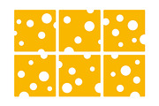 Cheese Slice Vector Illustrations, a Graphic by This For There (Thumbnail 4 of 4)