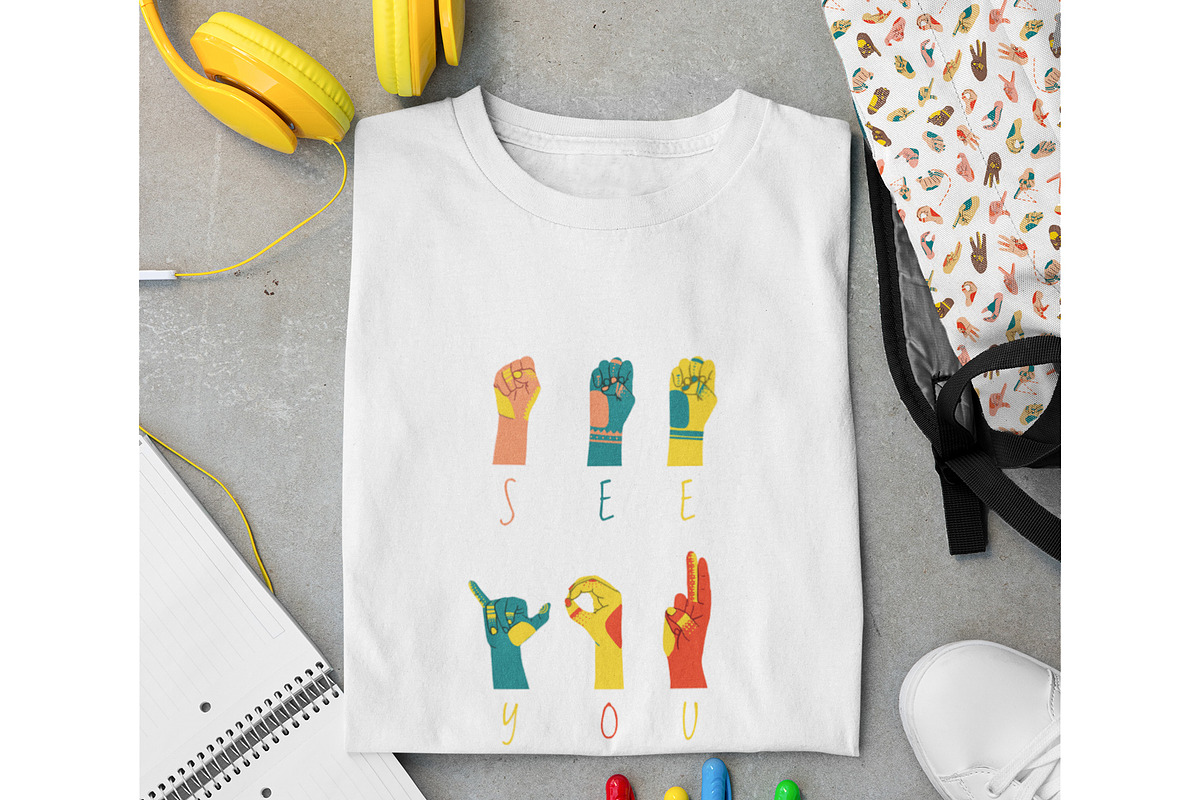Sign Language bundle. ASL alphabet, an Education Illustration by ann_etc (Photo 10 of 10)