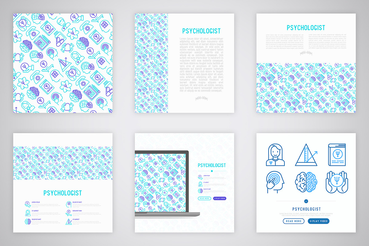 Psychologist Icons Set | Concept, an Outline Icon by Alex Blogoodf (Photo 2 of 11)