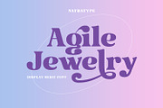 Agile Jewelry, a Serif Font by Nathatype (Thumbnail 1 of 10)