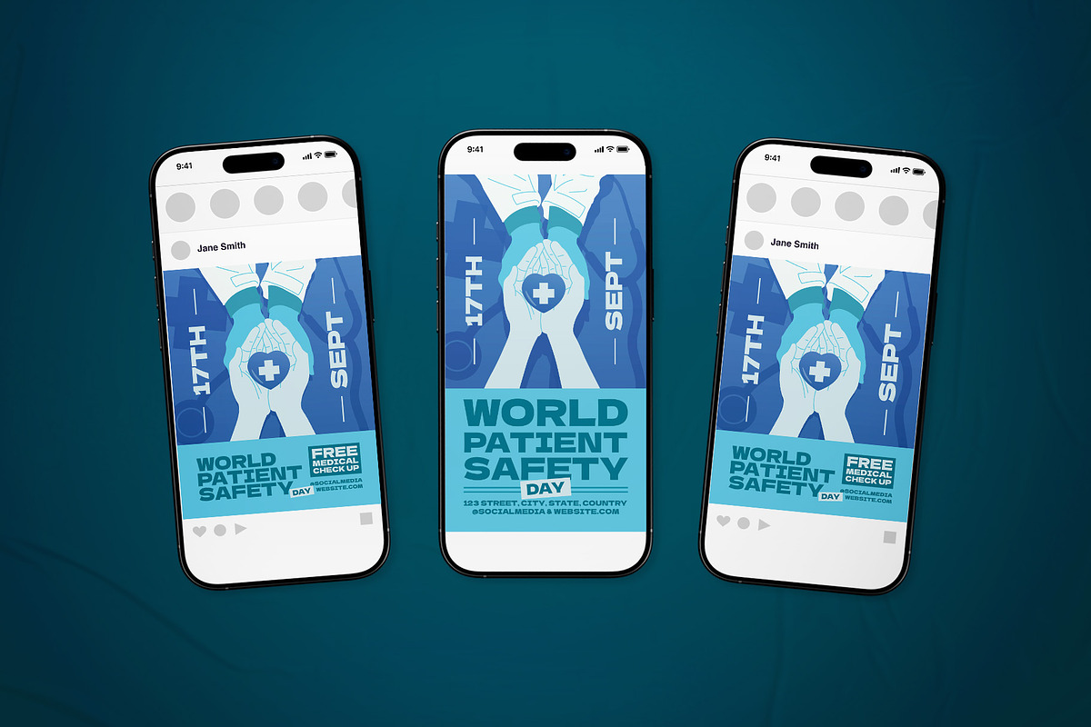 World Patient Safety Day Flyer Set, a Flyer Template by The Good Store (Photo 2 of 2)