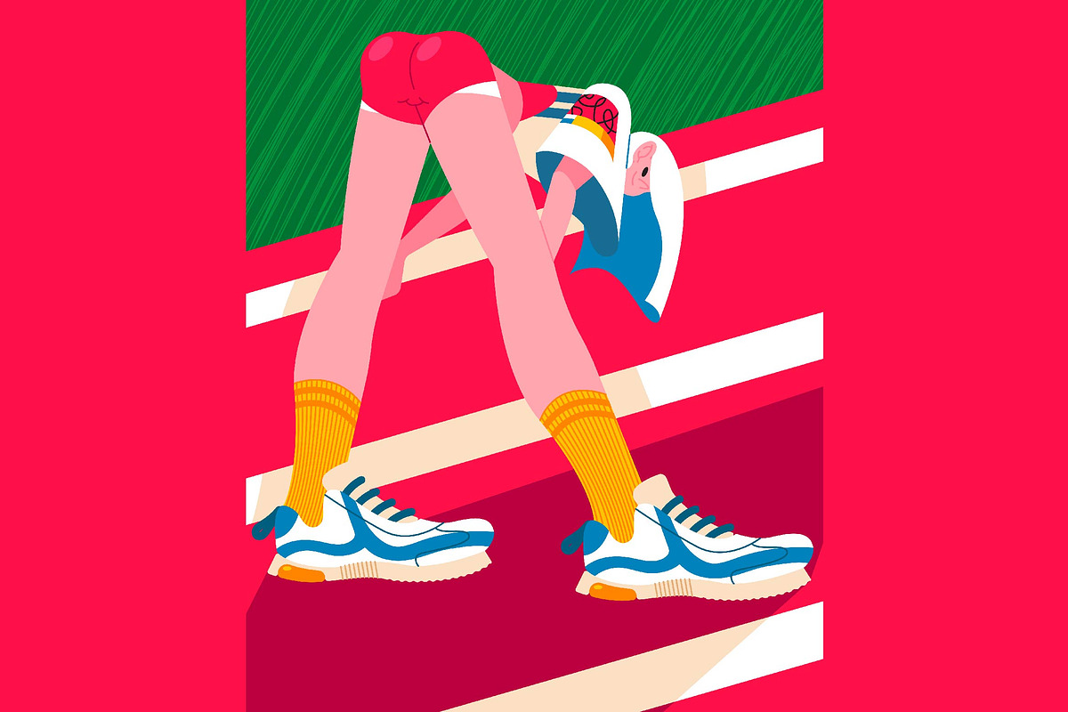 Track Run Full Illustration, a Sport Illustration by graphicook