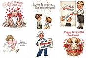 Vintage Valentine PNG Clipart Retro, a Person Illustration by KennedyStudio (Thumbnail 3 of 4)