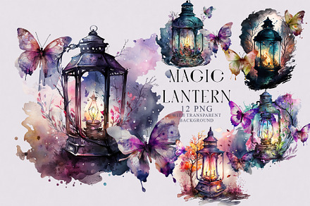 Magic Lantern Clipart PNG