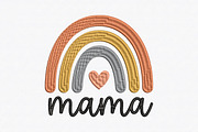 Mama Rainbow Embroidery Design, a Graphic by CraftArtStudio (Thumbnail 1 of 4)