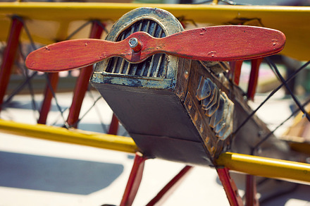 Antique plane at flea market featuring flea markets, airplanes, and planes