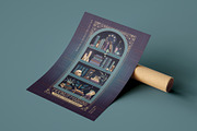 Nocturne Nouveau Branding Kit, a Decorative Illustration by Polar Vectors (Thumbnail 6 of 20)