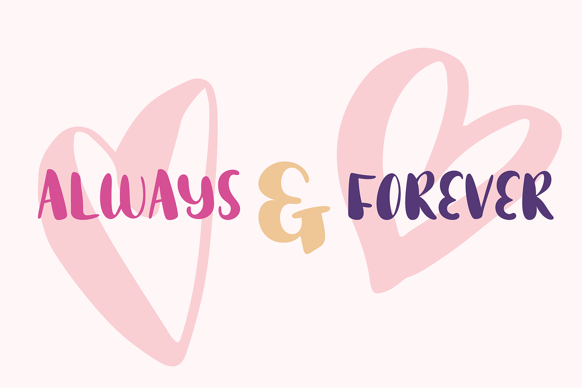 Truly Love Chunky Handwritten Font, a Sans Serif Font by Dancing with Ink (Photo 3 of 19)