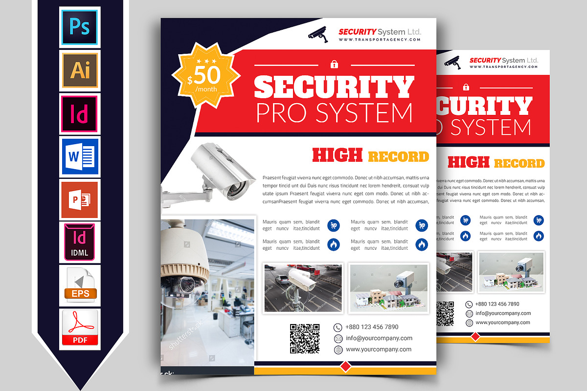 Security System Flyer Vol-03, a Flyer Template by Imagine Design Studio