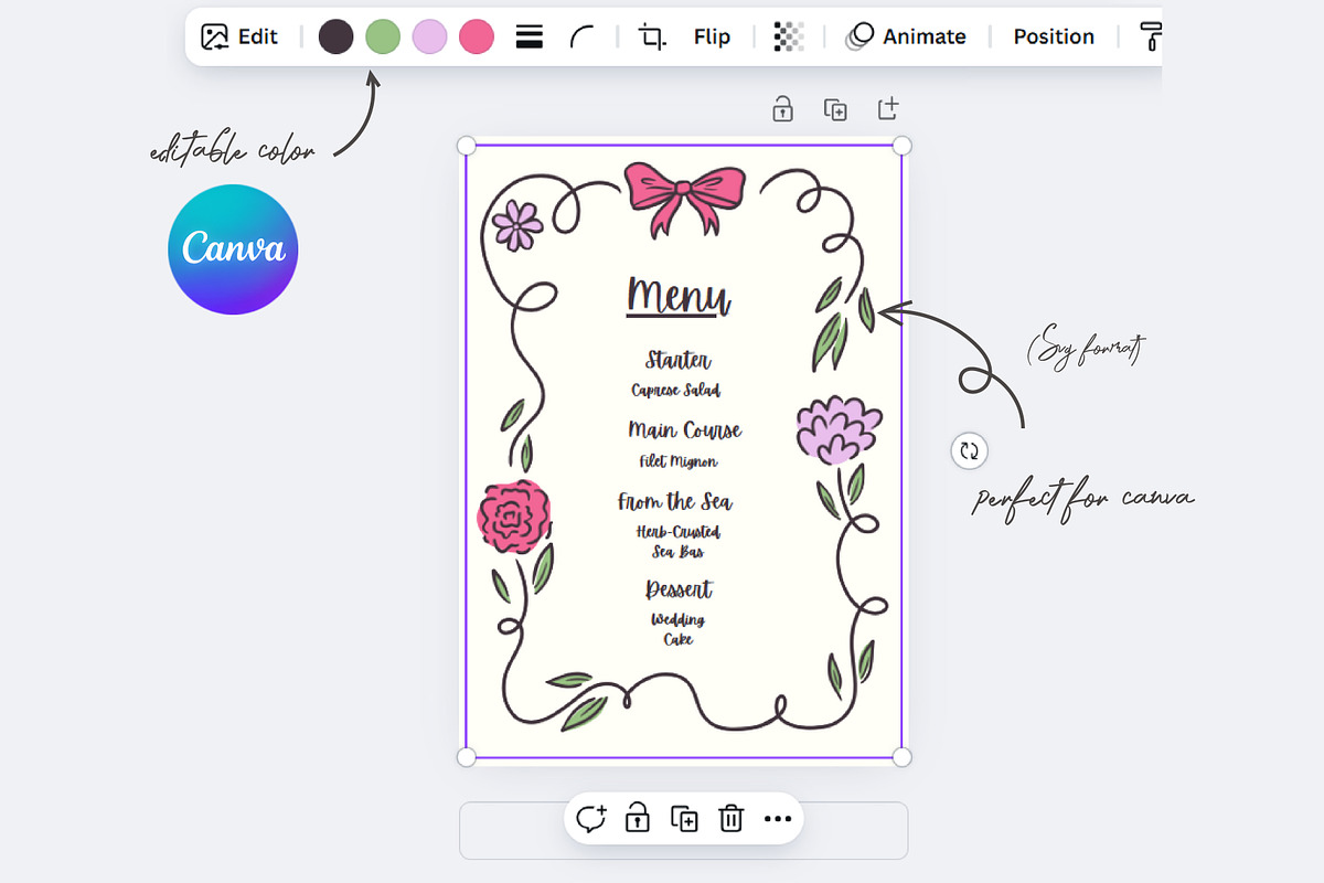 Floral & Bow Spring Frames, an Object Graphic by AnnArt (Photo 7 of 11)