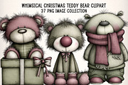 Whimsical Teddy Bear Clipart Bundle, an Illustration by Dream Creation (Thumbnail 1 of 7)