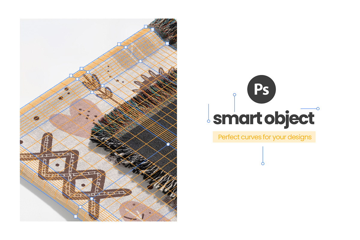 Woven Blanket Mockup Bundle x15 PSDs, an Apparel Mockup by TemplateBurst (Photo 4 of 10)