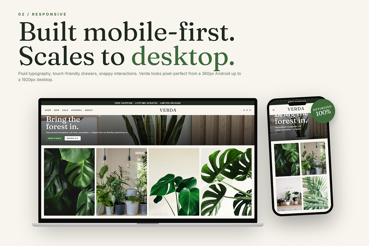 Verda Shopify Theme, a Shopify Template by Ibnul Jaif Farabi (Photo 2 of 8)