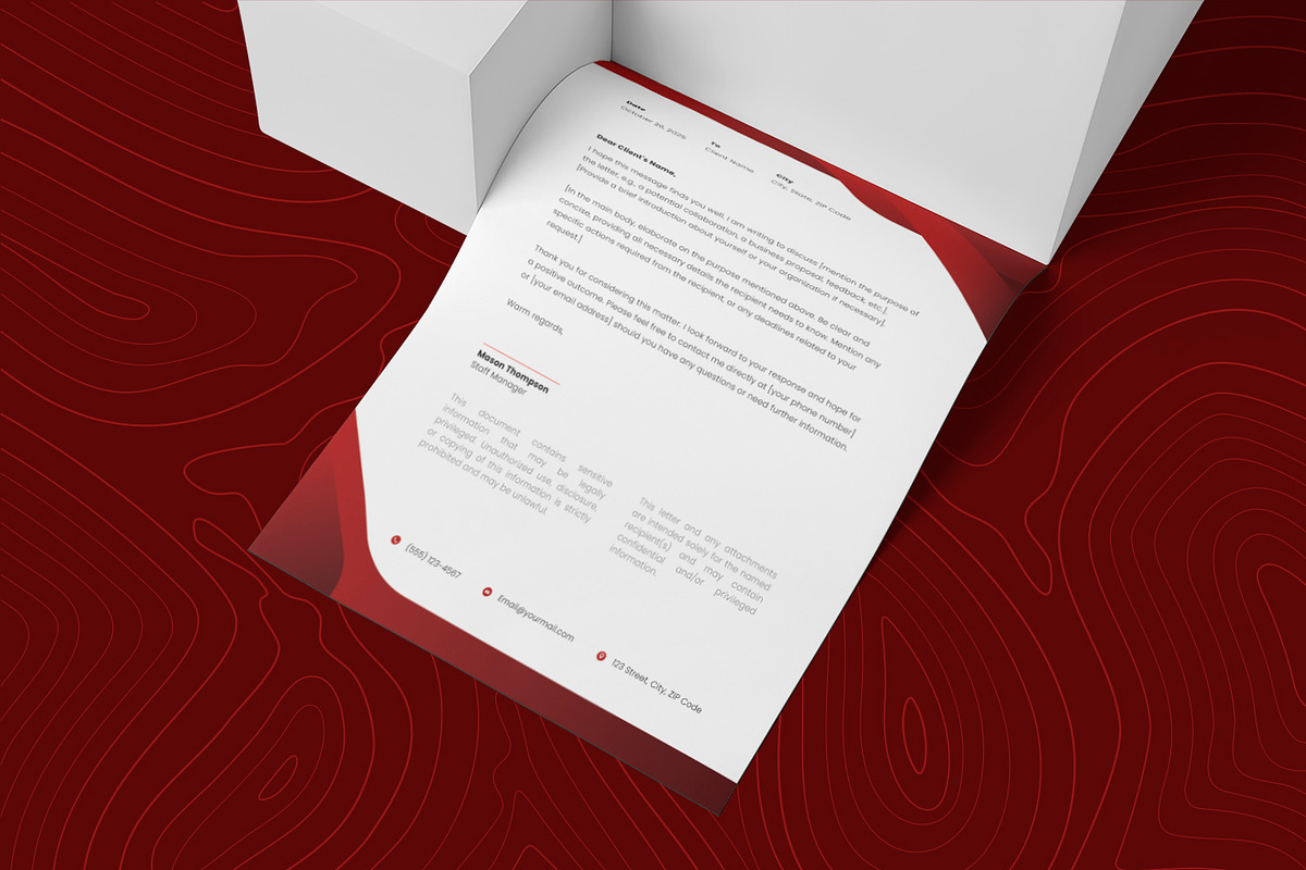 Hyfort Studio - Letterhead, a Print Template by Esensifiksi.studio (Photo 2 of 3)