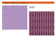 Fall Floral Seamless Patterns, a Pattern Graphic by FINEAPPLE (Thumbnail 2 of 11)
