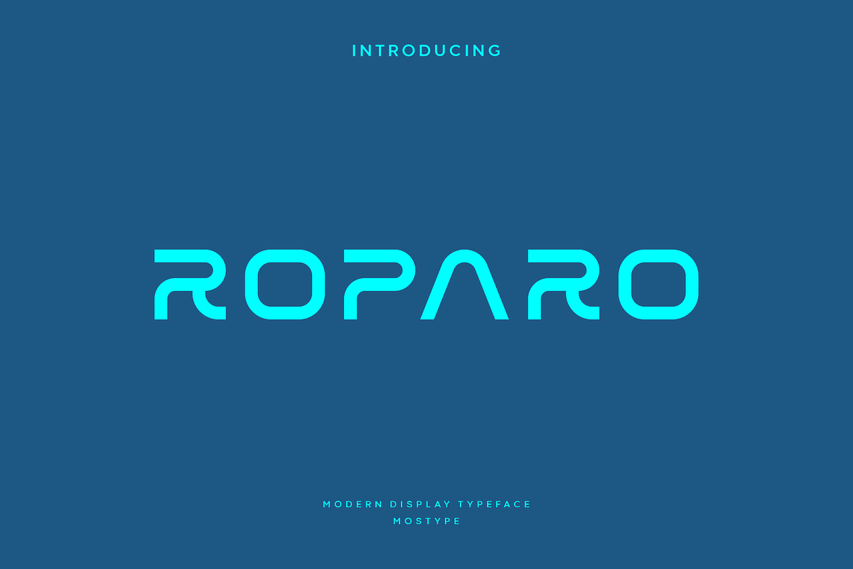 Roparo - Modern Display Typeface, a Sans Serif Font by Letterna (Photo 1 of 4)