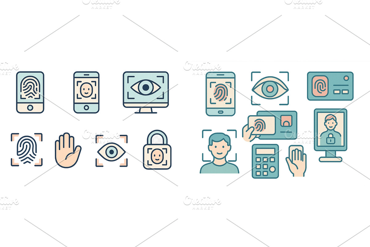 Technology icons illustrating, a Technology Illustration by ZinetroN