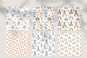 Watercolor CUTE BUNNIES patterns, a Pattern Graphic by Tiana Geo (Thumbnail 4 of 7)