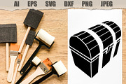 Stencils Treasure Chest, an Object Illustration by MARYCRAFTIRIA (Thumbnail 2 of 3)
