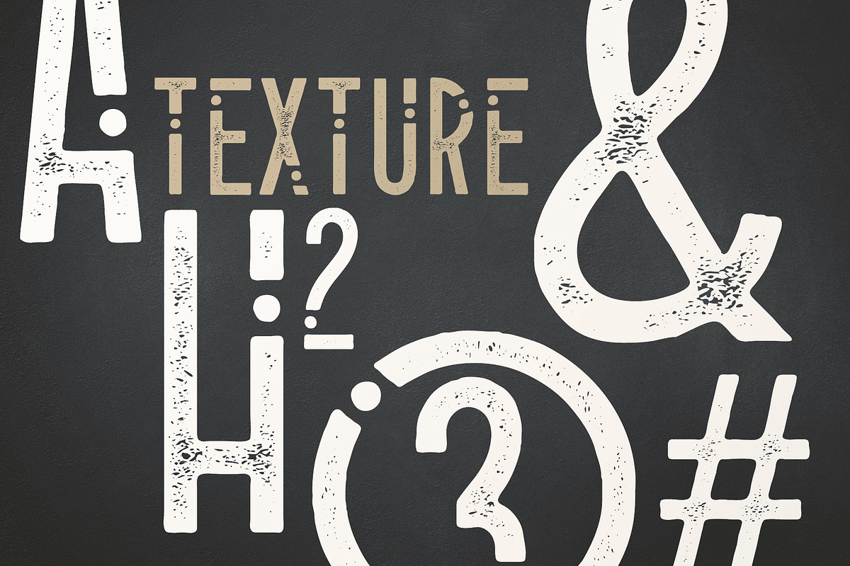 Alioli - Texture Geometric Font preview 7