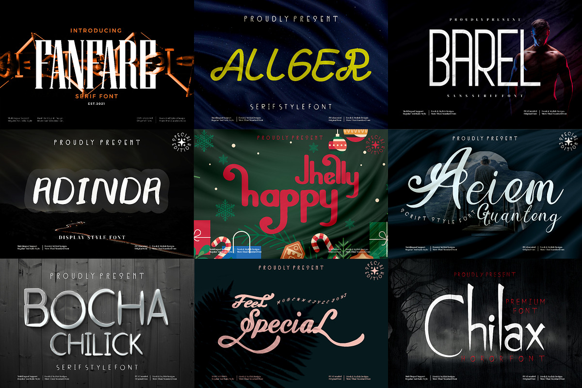 Display & Script Font Bundle, a Serif Font by mahstudios (Photo 14 of 17)