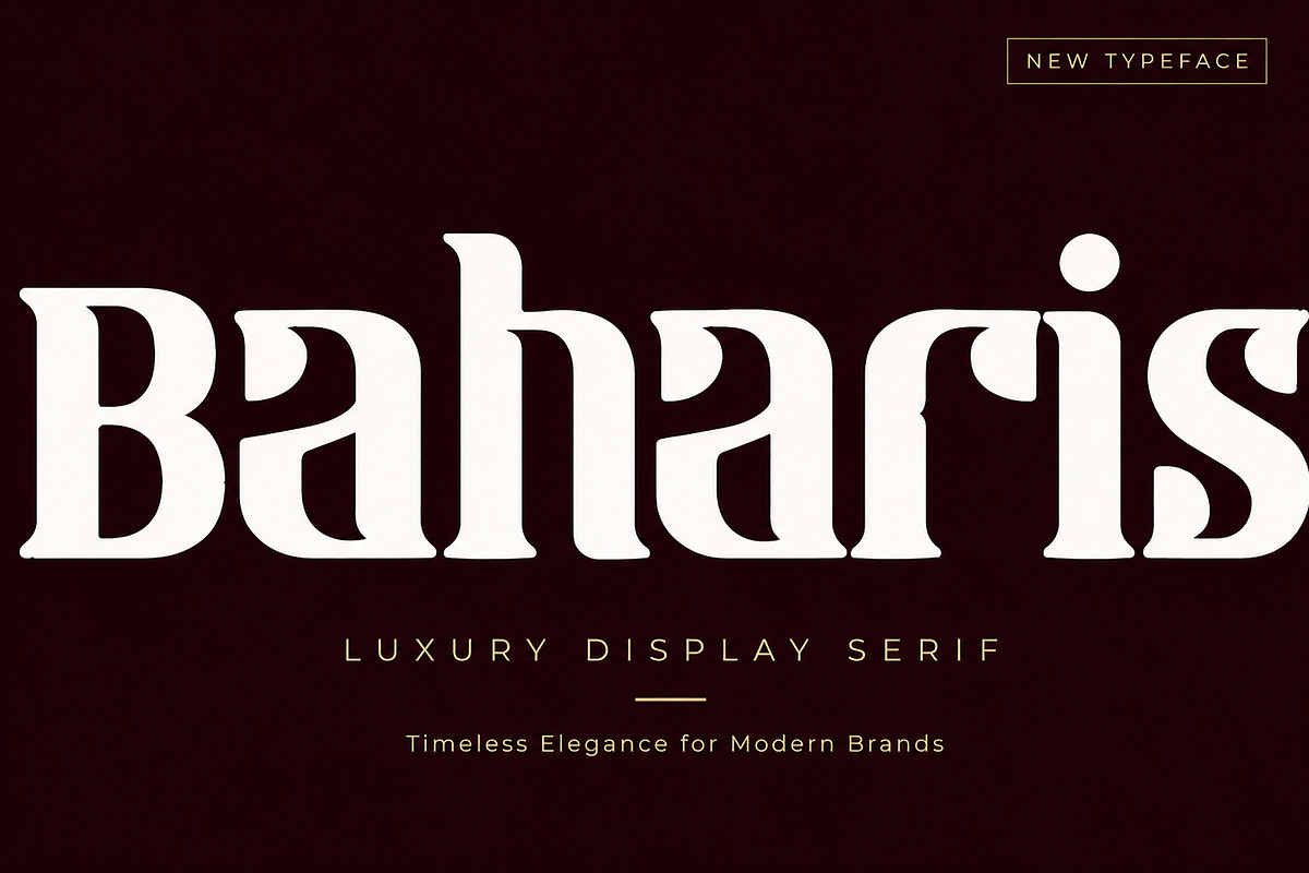 Baharis, a Serif Font by Wow Magic (Photo 1 of 4)