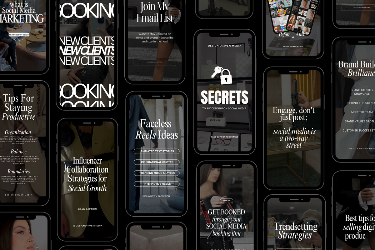 Faceless Reels Digital Marketing, a Social Media Template by Design Driven Media (Photo 2 of 6)