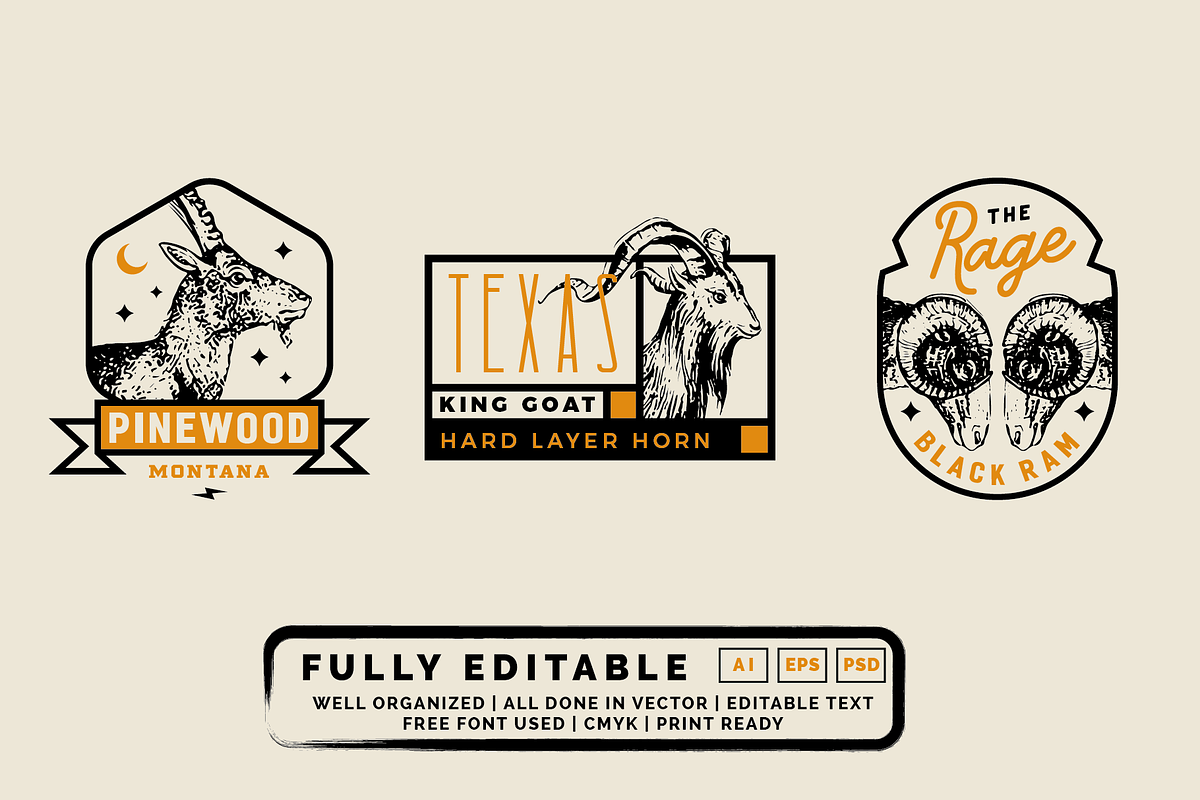 Modern Vintage Label and Badges, a Branding & Logo Template by ehaezer (Photo 5 of 5)